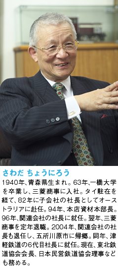 津軽鉄道株式会社 澤田長二郎社長